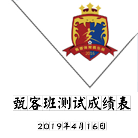 甄客班测试成绩